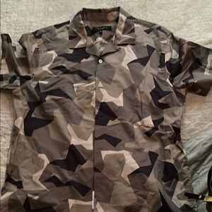 rag & bone Camouflage Casual Button Down Shirt